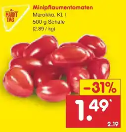 Netto Marken-Discount MARKT TAG Minipflaumentomaten Angebot