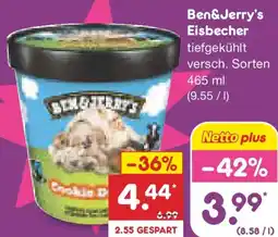 Netto Marken-Discount Ben&Jerry's Eisbecher Angebot