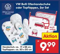 Netto Marken-Discount VW Bulli Ofenhandschuhe oder Topflappen, 2er Set Angebot