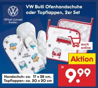 Netto Marken-Discount VW Bulli Ofenhandschuhe oder Topflappen, 2er Set Angebot