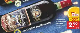 Netto Marken-Discount Nürnberger Christkindles Glühwein Angebot