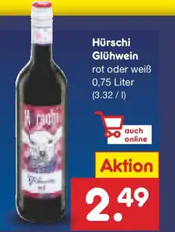 Netto Marken-Discount Hürschi Glühwein Angebot