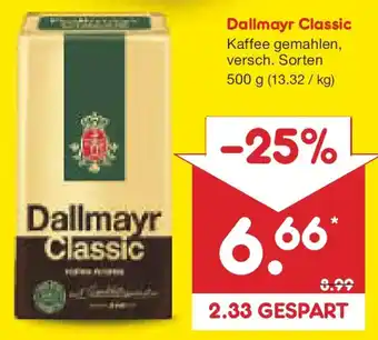 Netto Marken-Discount Dallmayr Classic Kaffee gemahlen Angebot