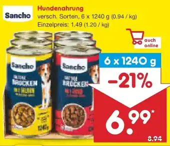 Netto Marken-Discount Sancho Hundenahrung Angebot