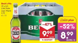 Netto Marken-Discount Beck's Pils Angebot