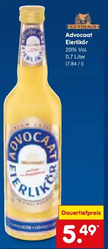 Netto Marken-Discount Advocaat Eierlikör Angebot