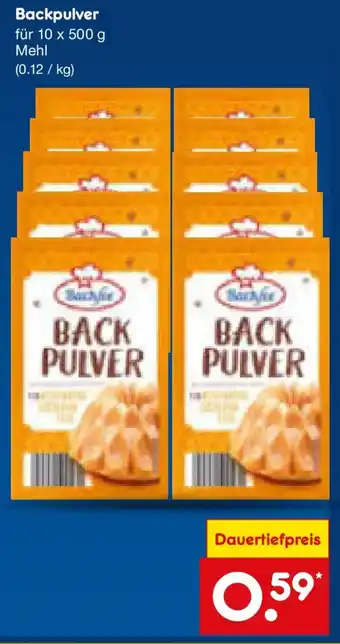 Netto Marken-Discount Backfee Backpulver Angebot