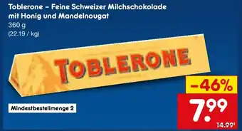 Netto Marken-Discount Toblerone - Feine Schweizer Milchschokolade Angebot
