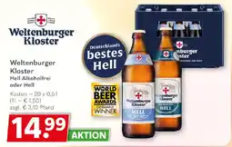 Getränkeland Weltenburger Kloster Hell Alkoholfrei oder Hell Angebot