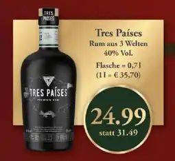 Getränkeland Tres Países Rum aus 3 Welten Angebot