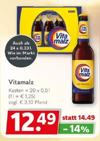 Getränkeland Vitamalz DAS ORIGINAL Angebot