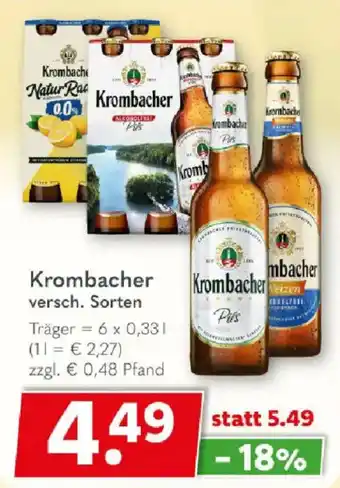 Getränkeland Krombacher Angebot