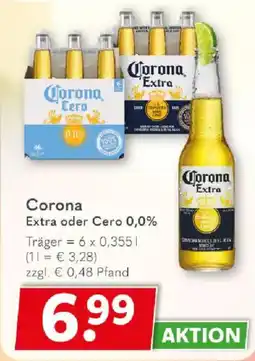 Getränkeland Corona Extra oder Cero 0,0% Angebot