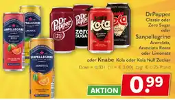 Getränkeland DrPepper Classic oder Zero Sugar oder Sanpellegrino Aranciata, Aranciata Rossa... Angebot