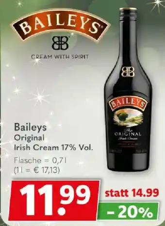 Getränkeland Baileys Original Irish Cream Angebot