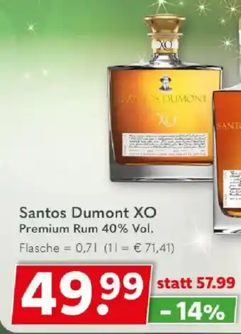 Getränkeland Santos Dumont XO Premium Rum Angebot