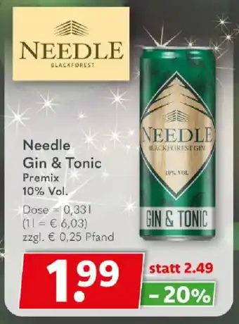 Getränkeland Needle Gin & Tonic Premix Angebot