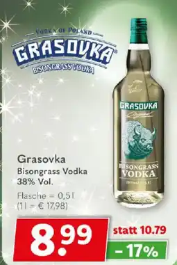 Getränkeland Grasovka Bisongrass Vodka Angebot