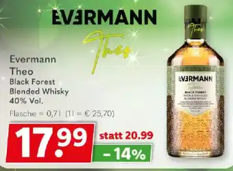 Getränkeland Evermann Theo Black Forest Blended Whisky Angebot