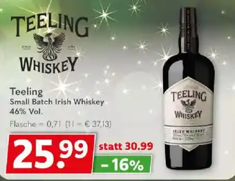 Getränkeland Teeling Small Batch Irish Whiskey Angebot