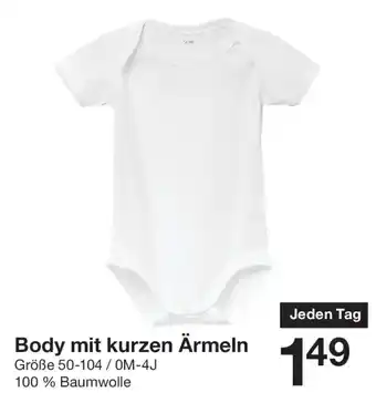 Zeeman Body mit kurzen Ärmeln Angebot
