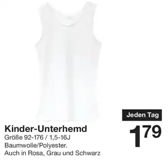 Zeeman Kinder-Unterhemd Angebot