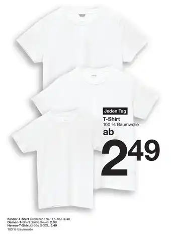 Zeeman Kinder-T-Shirt, Damen-T-Shirt, Herren-T-Shirt Angebot