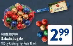 Aldi Süd WINTERTRAUM Schokokugeln Angebot