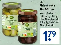 Aldi Süd BIO Griechische Bio-Oliven Angebot