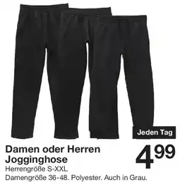 Zeeman Damen oder Herren Jogginghose Angebot