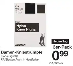 Zeeman Damen-Kniestrümpfe 3er-Pack Angebot