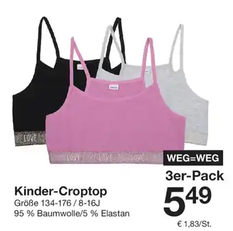 Zeeman Kinder-Croptop 3er-Pack Angebot