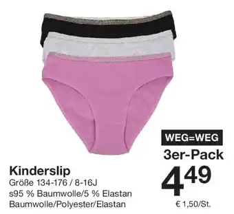 Zeeman Kinderslip 3er-Pack Angebot