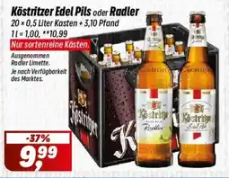 Simmel Köstritzer Edel Pils oder Radler Angebot