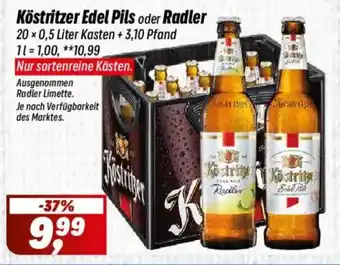 Simmel Köstritzer Edel Pils oder Radler Angebot