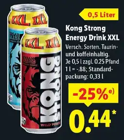 Lidl Kong Strong Energy Drink XXL Angebot
