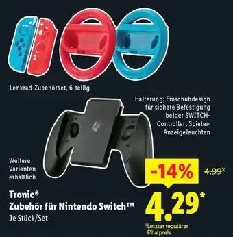 Lidl Tronic Zubehör für Nintendo Switch Angebot
