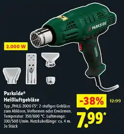 Lidl Parkside Heißluftgebläse Angebot