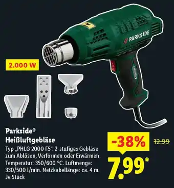Lidl Parkside Heißluftgebläse Angebot