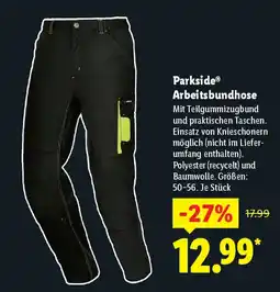 Lidl Parkside Arbeitsbundhose Angebot
