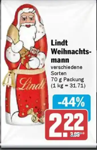 AEZ Lindt Weihnachtsmann Angebot