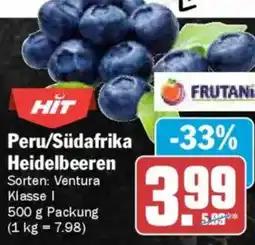AEZ Peru/Südafrika Heidelbeeren Angebot