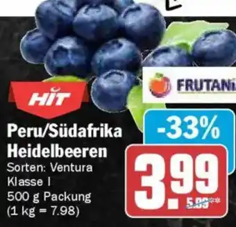 AEZ Peru/Südafrika Heidelbeeren Angebot