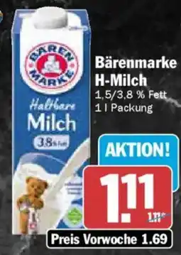 AEZ Bärenmarke H-Milch Angebot