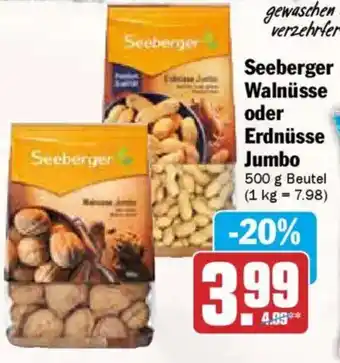 AEZ Seeberger Walnüsse oder Erdnüsse Jumbo Angebot