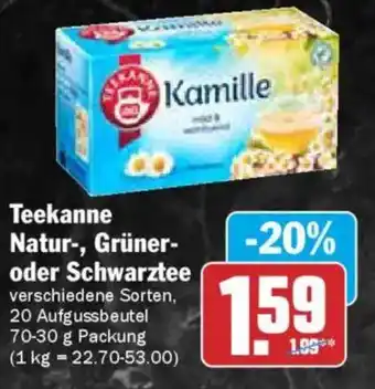 AEZ Teekanne Natur-, Grüner- oder Schwarztee Angebot