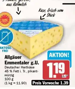 AEZ Allgäuer Emmentaler g.U. Angebot