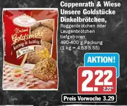 AEZ Coppenrath & Wiese Unsere Goldstücke Dinkelbrötchen Angebot