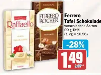 AEZ Ferrero Tafel Schokolade Angebot