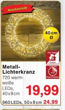 Wiglo Wunderland Metall- Lichterkranz Angebot
